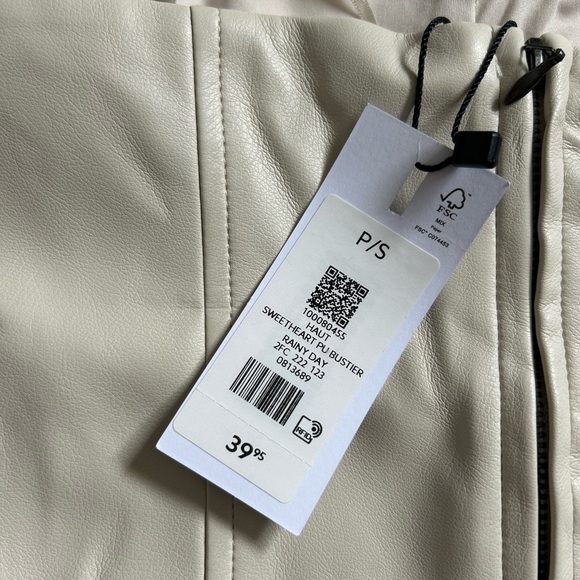 Dynamite Cream Strapless Top - Picture 2 of 4